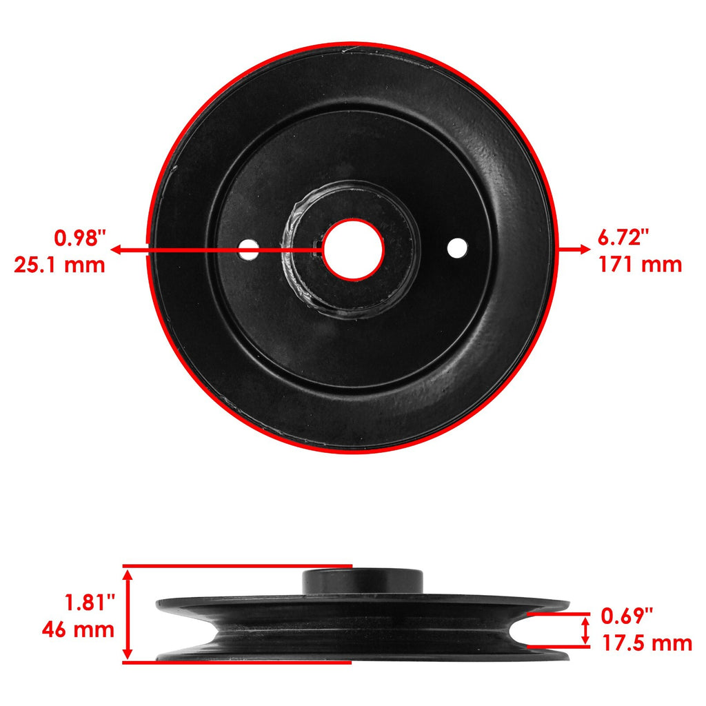 Spindle Pulley Replacement for Husqvarna ZTH7227 ZTH5221 ZTH5225 (2007–2018)