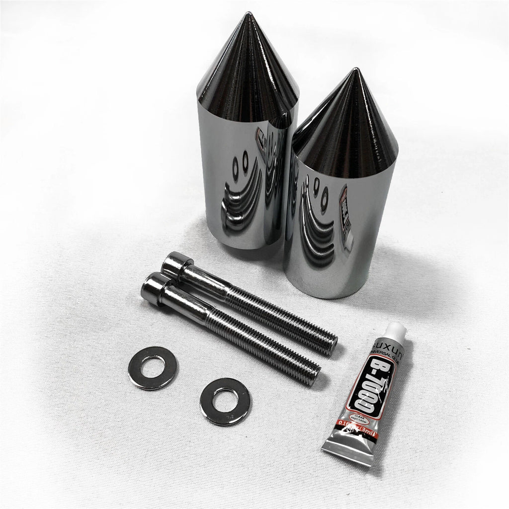 Chrome Spike Frame Slider Protector for Yamaha YZF 600R Thundercat (1996–2007)
