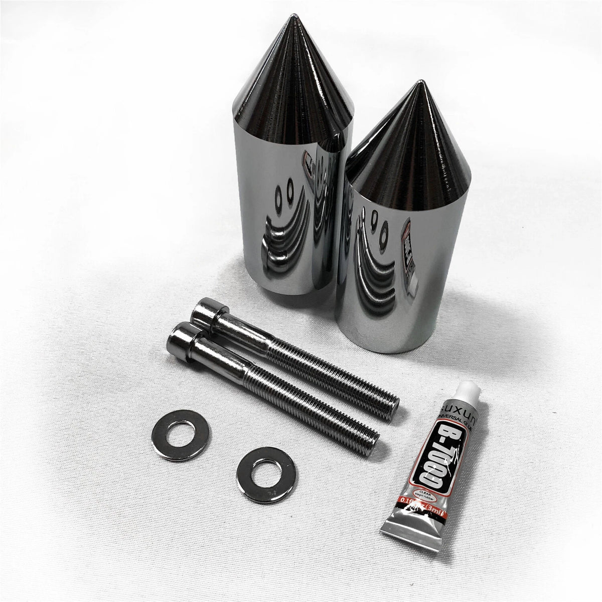 Chrome Spike Frame Slider Protector for Yamaha YZF 600R Thundercat (1996–2007)