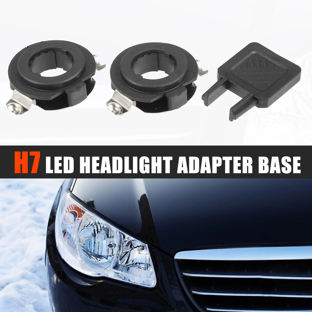 H7 LED Headlight Adapter Base Set with Key for Mercedes-Benz C-Class (2010–2016)