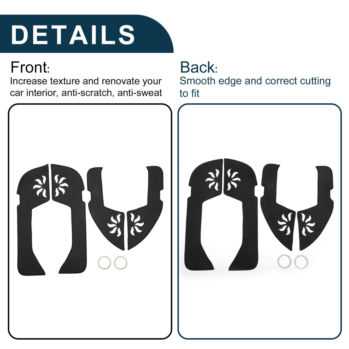 Car Door Anti Kick Pad Protector Set for Volkswagen Sagitar (2006–2011)