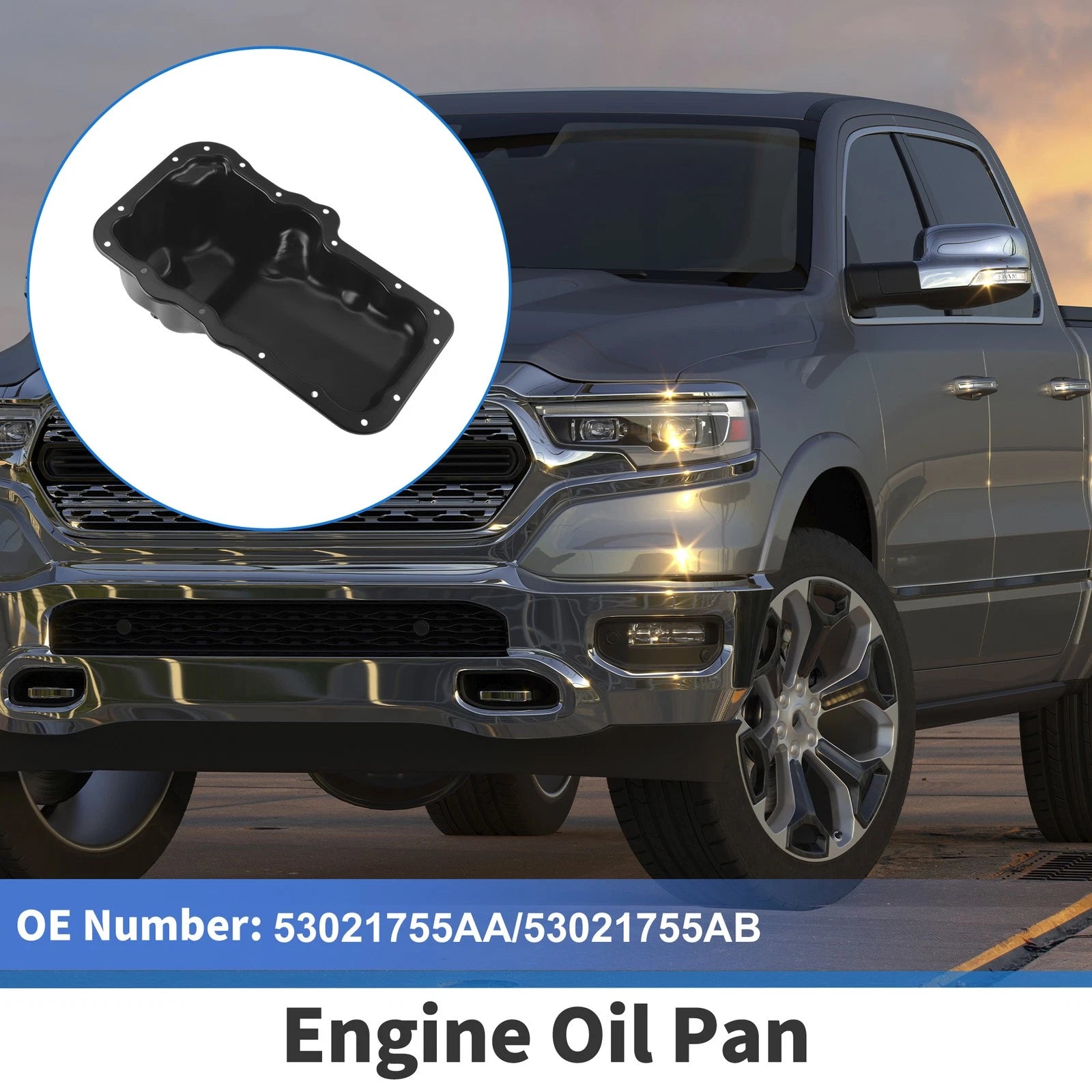 Engine Oil Pan Replacement for Dodge Dakota 2006–2010 (Iron)