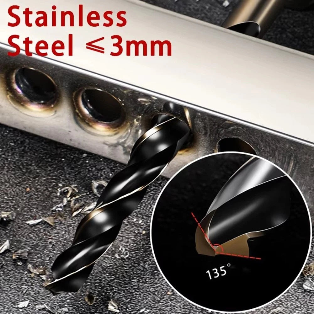 3pcs 1/4 Inch Hex Shank Drill Bits for Household Maintenance (N/A)
