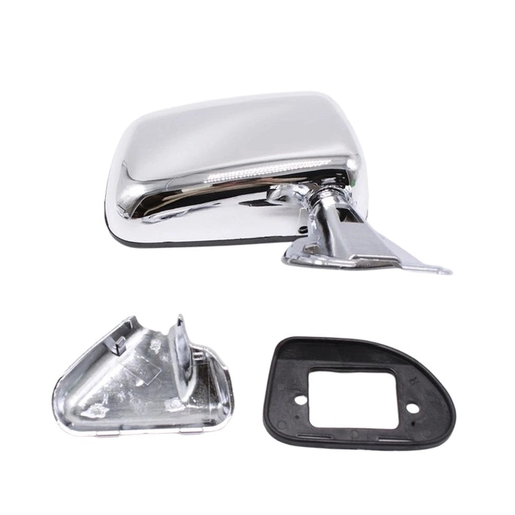 Manual Side Mirrors ABS+Glass Construction Pressure Resistant Easy Installation