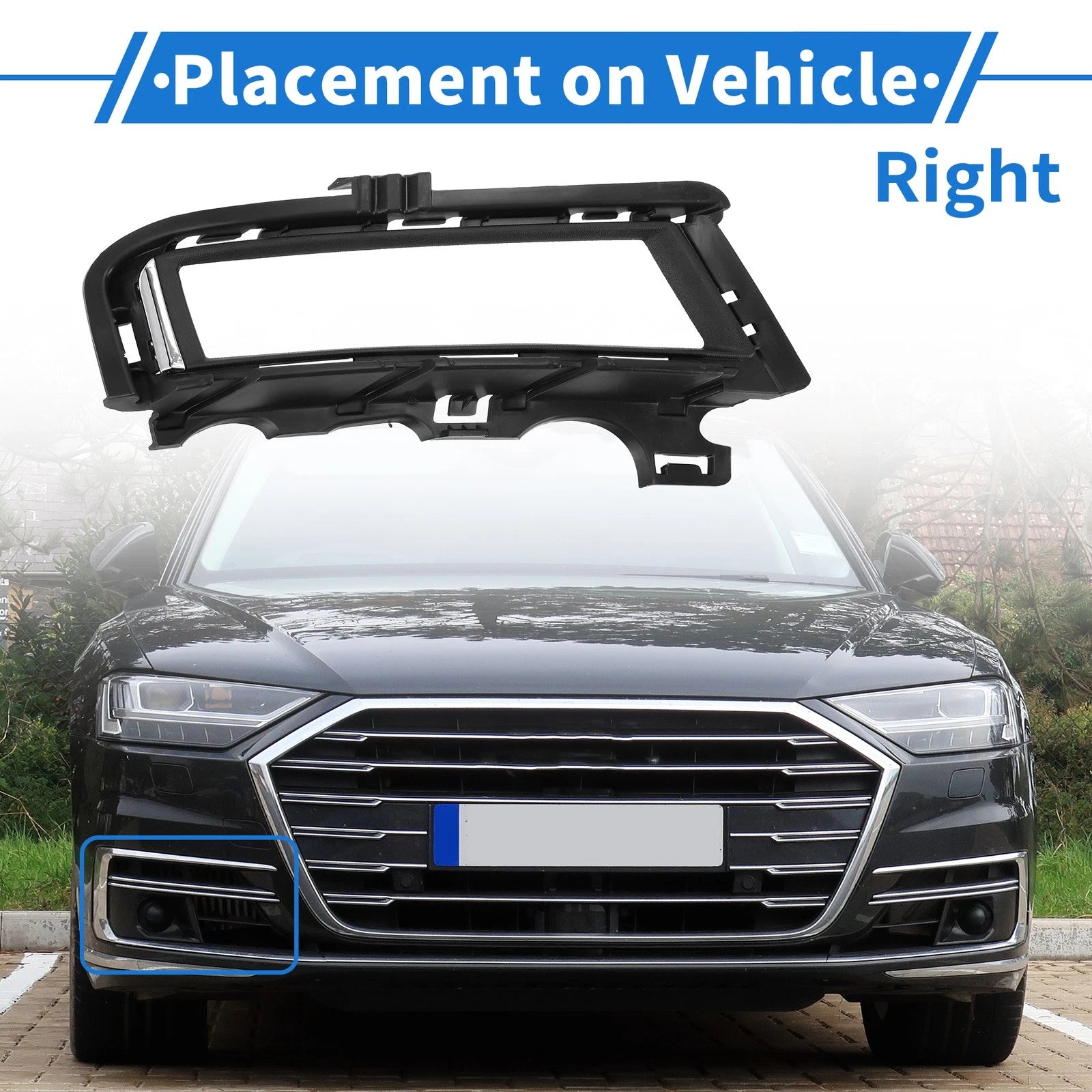 Front Right Fog Light Grill Replacement for Volkswagen Golf (2013–2017)