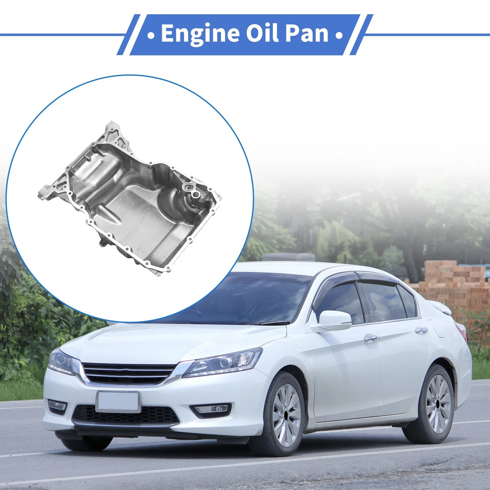 Engine Oil Pan Replacement Aluminum for Honda Accord 2.4L (2013–2017)