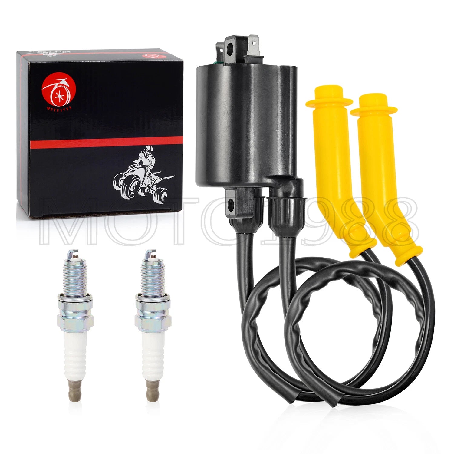Ignition Coil Pack & Spark Plug Set for Honda VTX1300 (2004–2009)