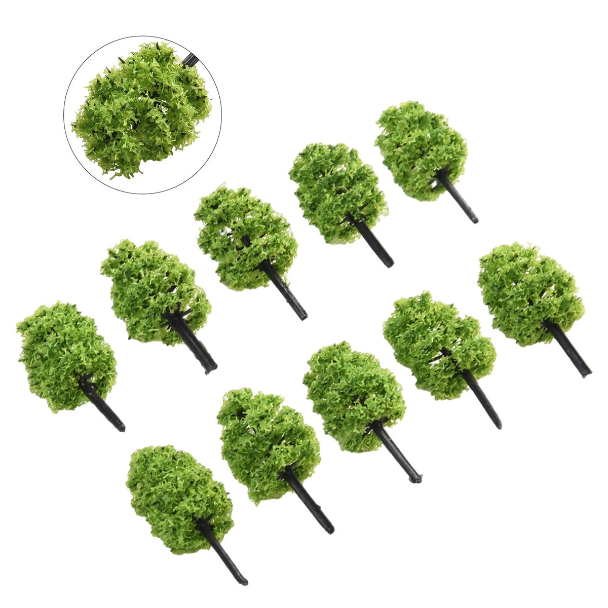 Set of 10 Trees for Building Model Landscape