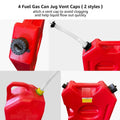 3 Pieces Gas Can Spout Replacement with Hex Nut and Secure Fit Design