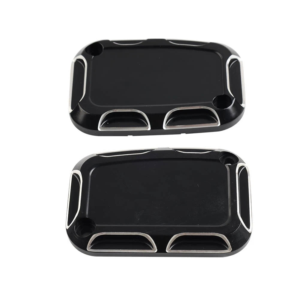 2X Front Brake Master Cylinder Covers for Harley Street Glide, Road King, V-Rod