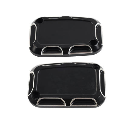 2X Front Brake Master Cylinder Covers for Harley Street Glide, Road King, V-Rod