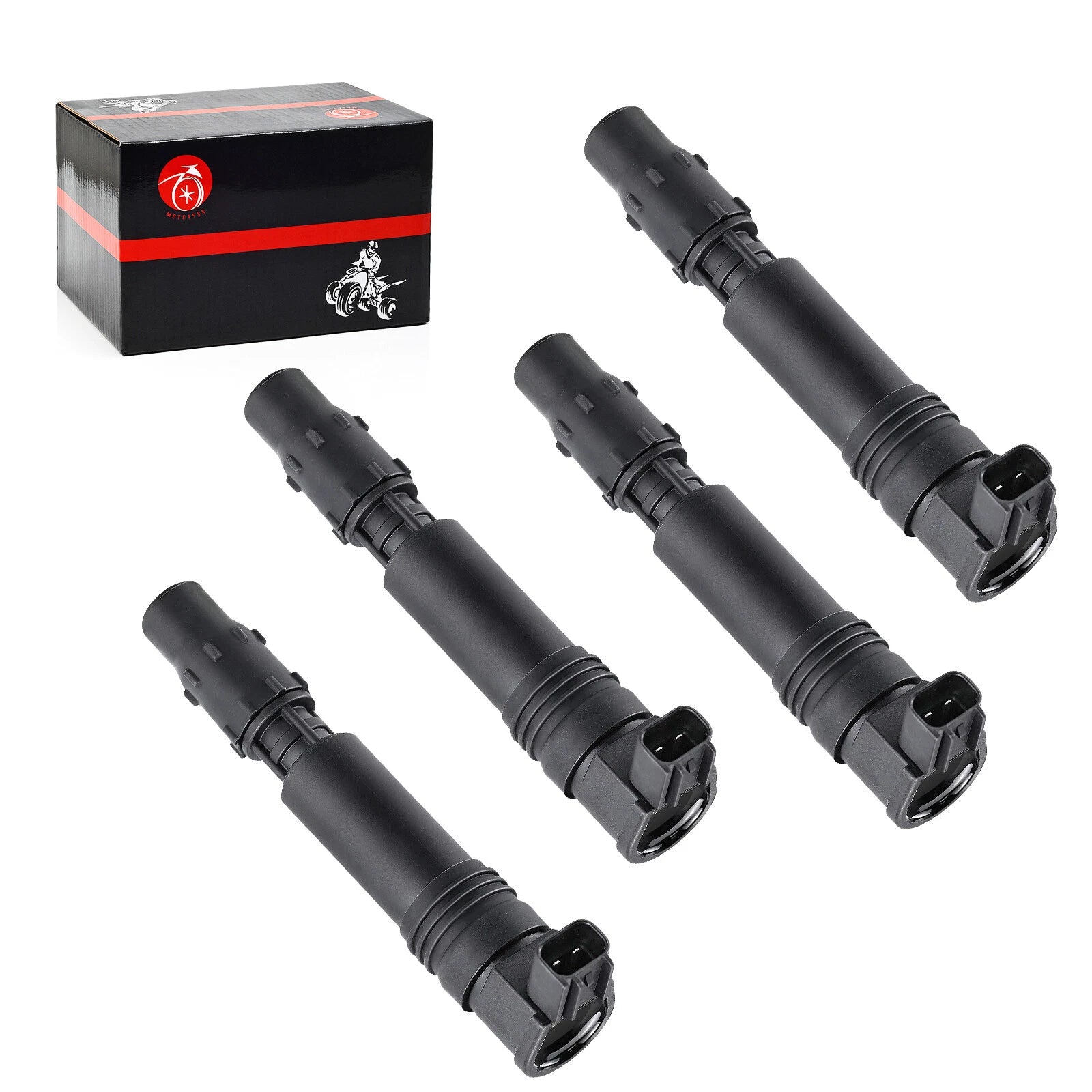 Set of 4 Ignition Coils for Honda CBR600F4 CBR600F4i CBR954RR CBR929RR (1999–2006)