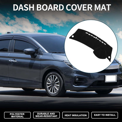 Dashboard Cover Mat for Honda City Grace (2008–2013) Sun Protector Black