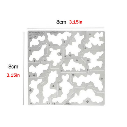 Stenciling Template for Model Craft (1/35, 1/100)