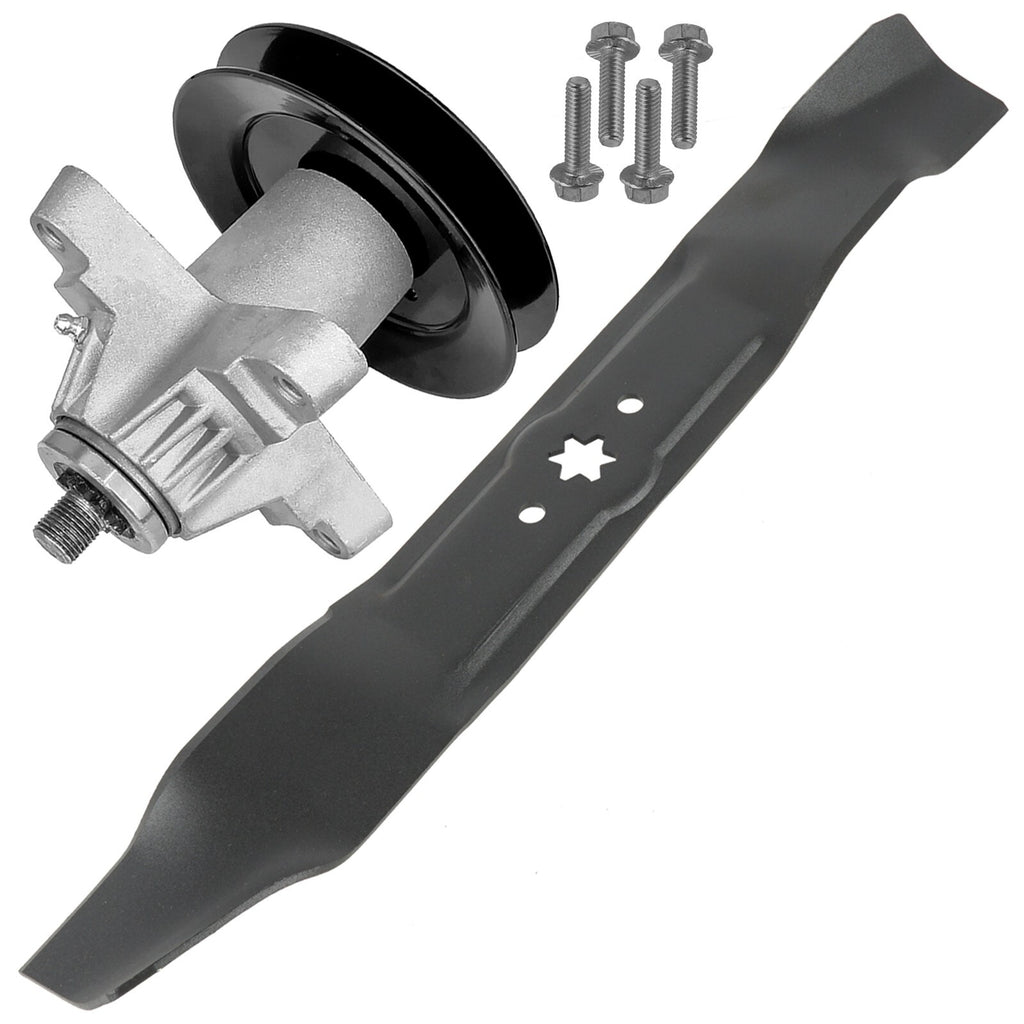 Deck Spindle with Pulley and Blade Replacement for MTD RZT-42 (2000–2014)