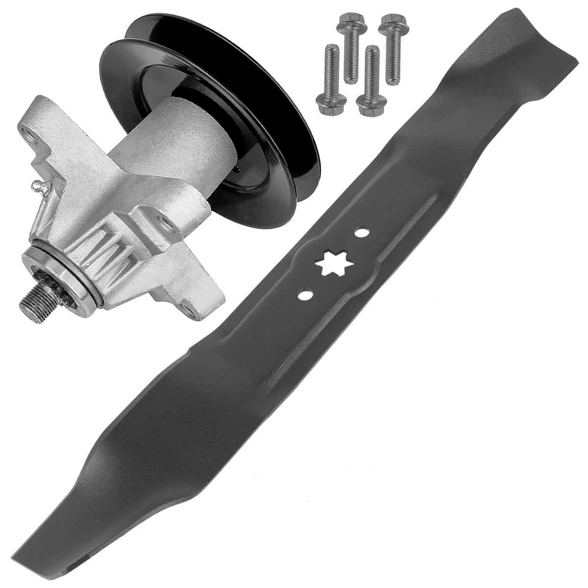 Deck Spindle with Pulley and Blade Replacement for MTD RZT-42 (2000–2014)
