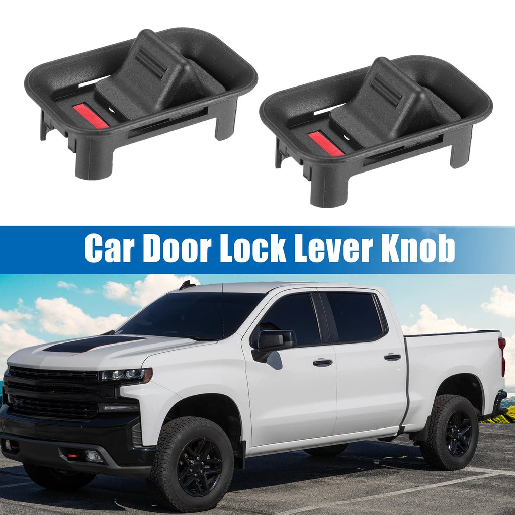 2pcs Front Rear Door Lock Lever Knob Replacement for Chevy Suburban (2000–2006)
