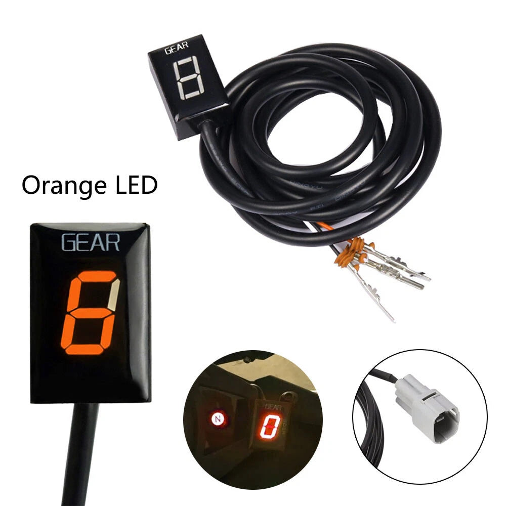 Orange LED Gear Display Indicator for Suzuki SV650 DL650 DL1000 VL800 (2003–2023)