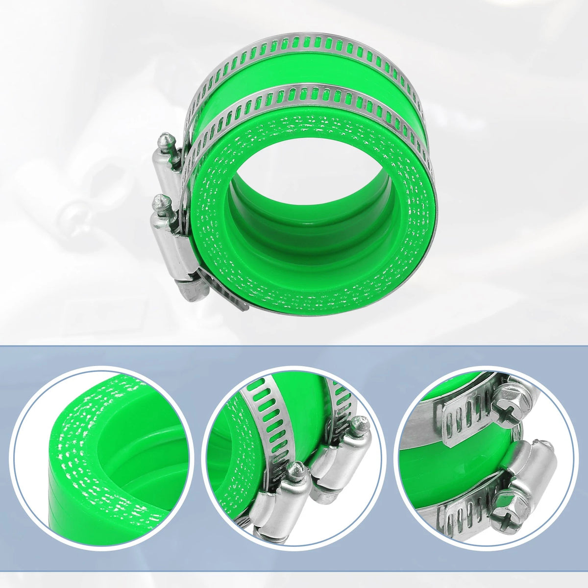 40mm ID Green Carburetor Adapter Inlet Intake Pipe Boot with Clamps for