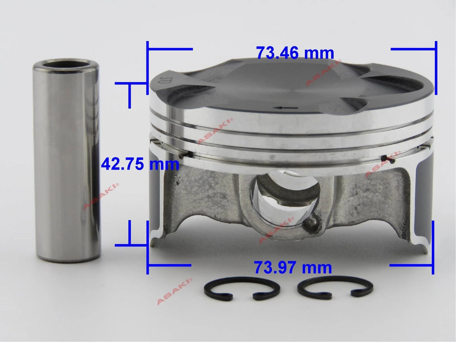 Piston Kit for Yamaha PWC FX140 SR230 (60E-11631-00 STD)