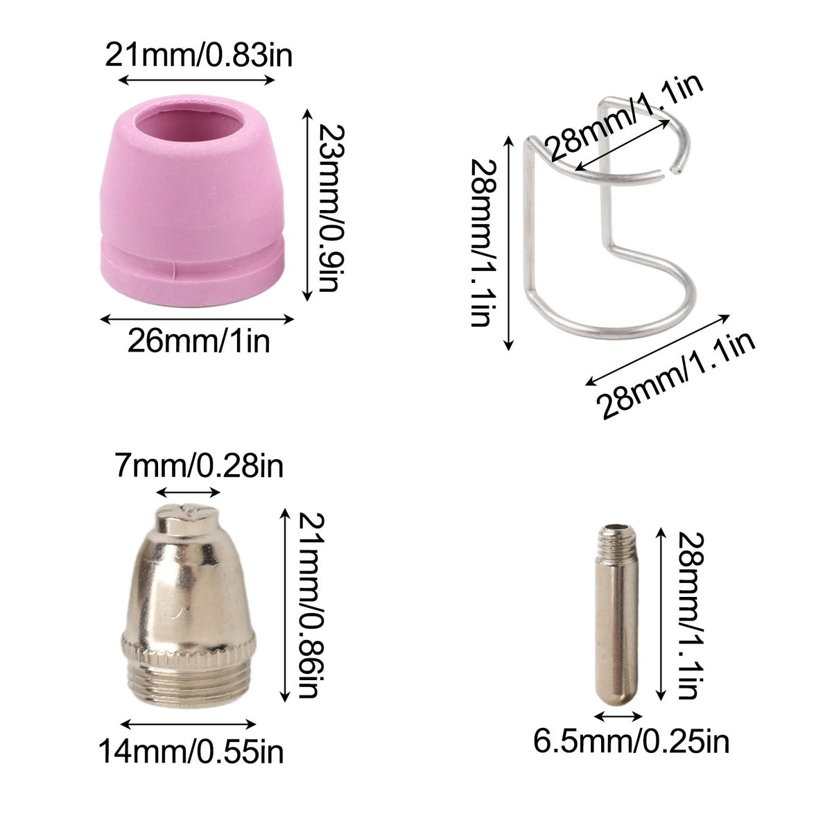26PCS Plasma Cutter Consumables Kit for AG60 SG55
