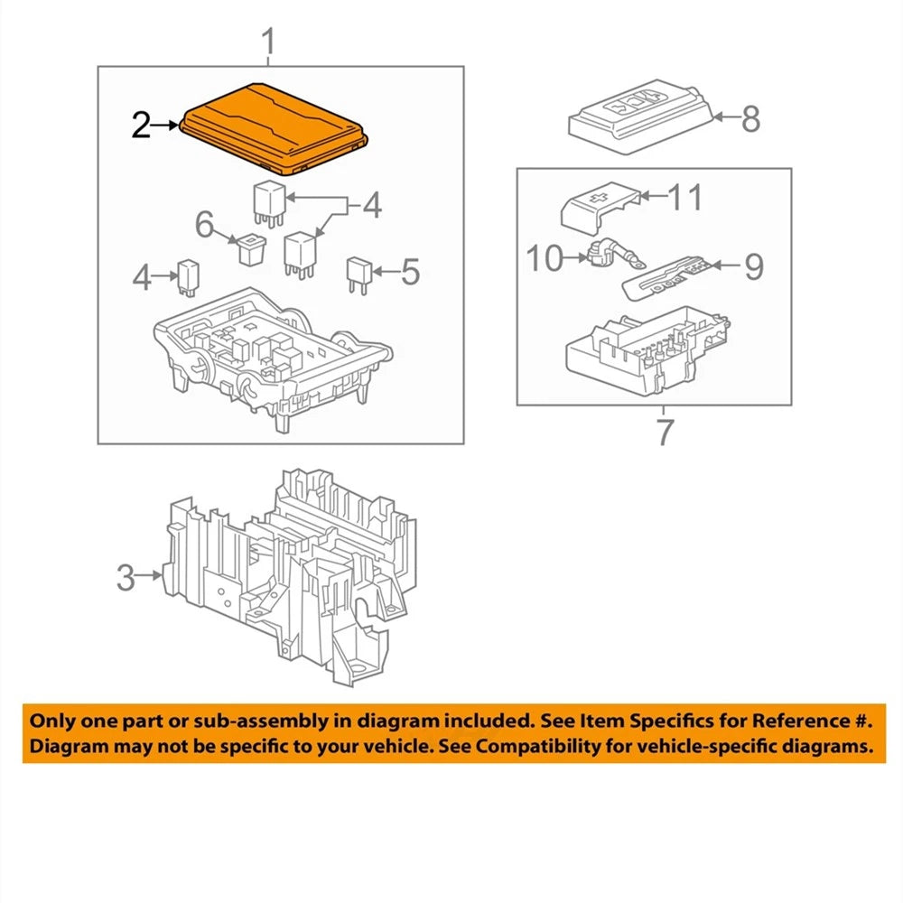 Fuse Relay-Fuse Box Cover for GMC Sierra 1500 (2014–2019) 23174030