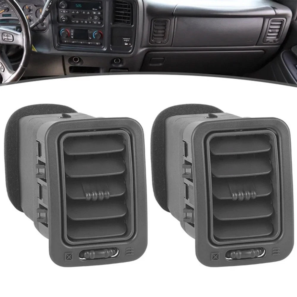 2Pcs Right Side Dash A/C Air Vent For Silverado Sierra 1500 2000-2006 Dark Grey