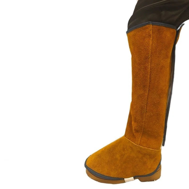 Leather Welding Spats for Shoe Protection 50cm Long