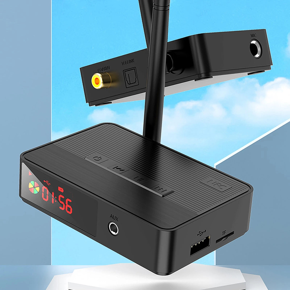 Wireless NFC Bluetooth 5.3 Audio Receiver for Universal Vehicles