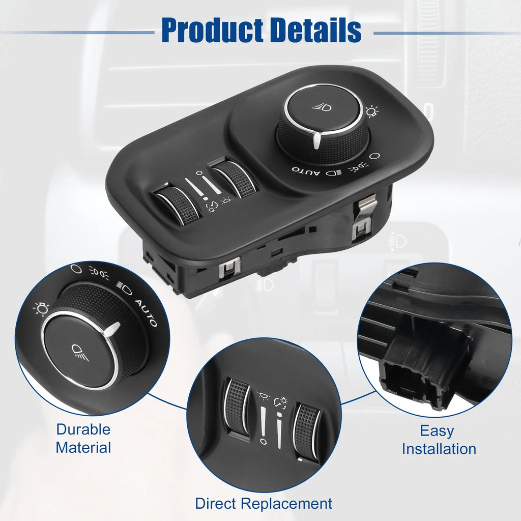 Headlight Lamp Switch Button for Dodge Ram 1500 2500 3500 (2011–2018)