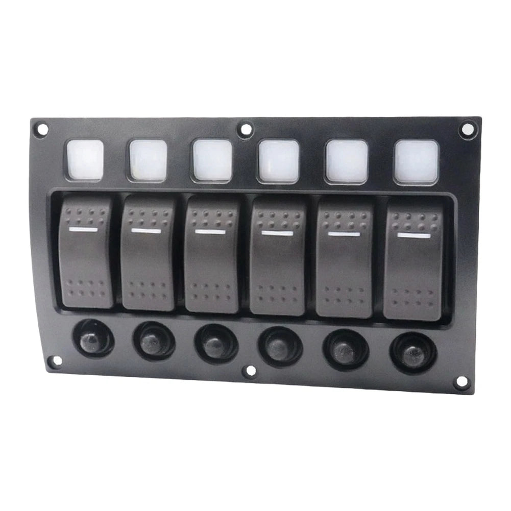 4 Position LED Switch Panel for RV Marine (12V 24V)