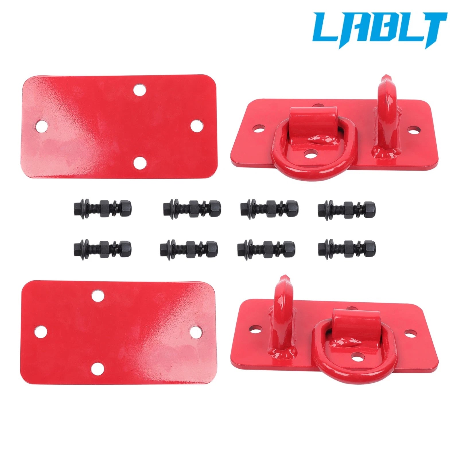 2X Tractor Bucket Hooks with Tie Down Ring for Universal Use (Grade 70)
