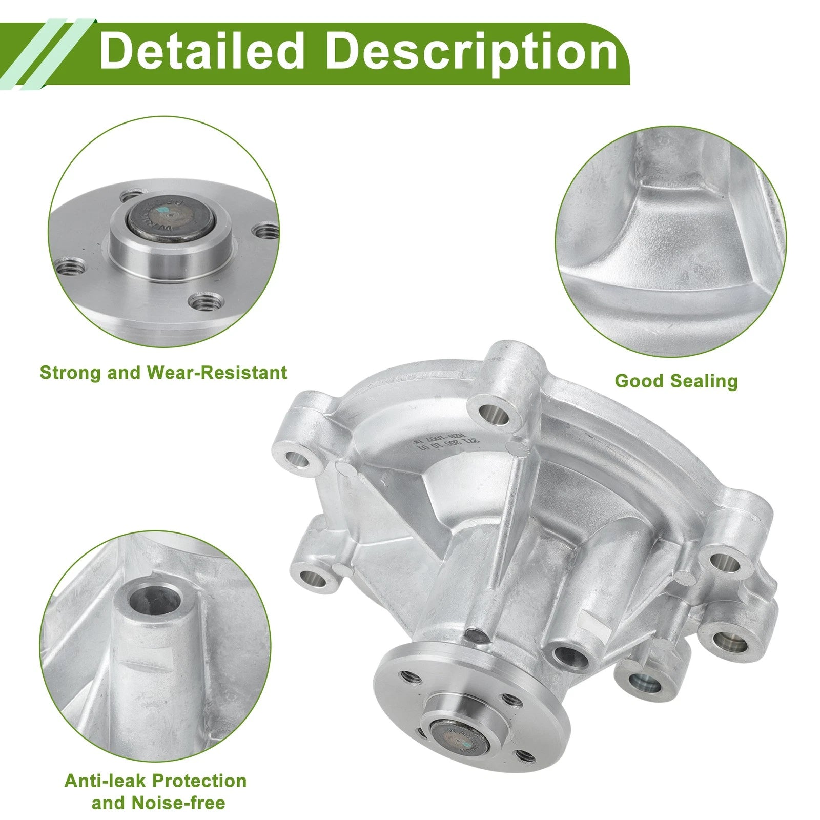 Engine Water Pump Replacement for Mercedes-Benz CLK200 A209 C209 (2002–2010)