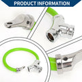 1 Pc Portable Anti-Theft Bicycle Lock Cable Ring Green
