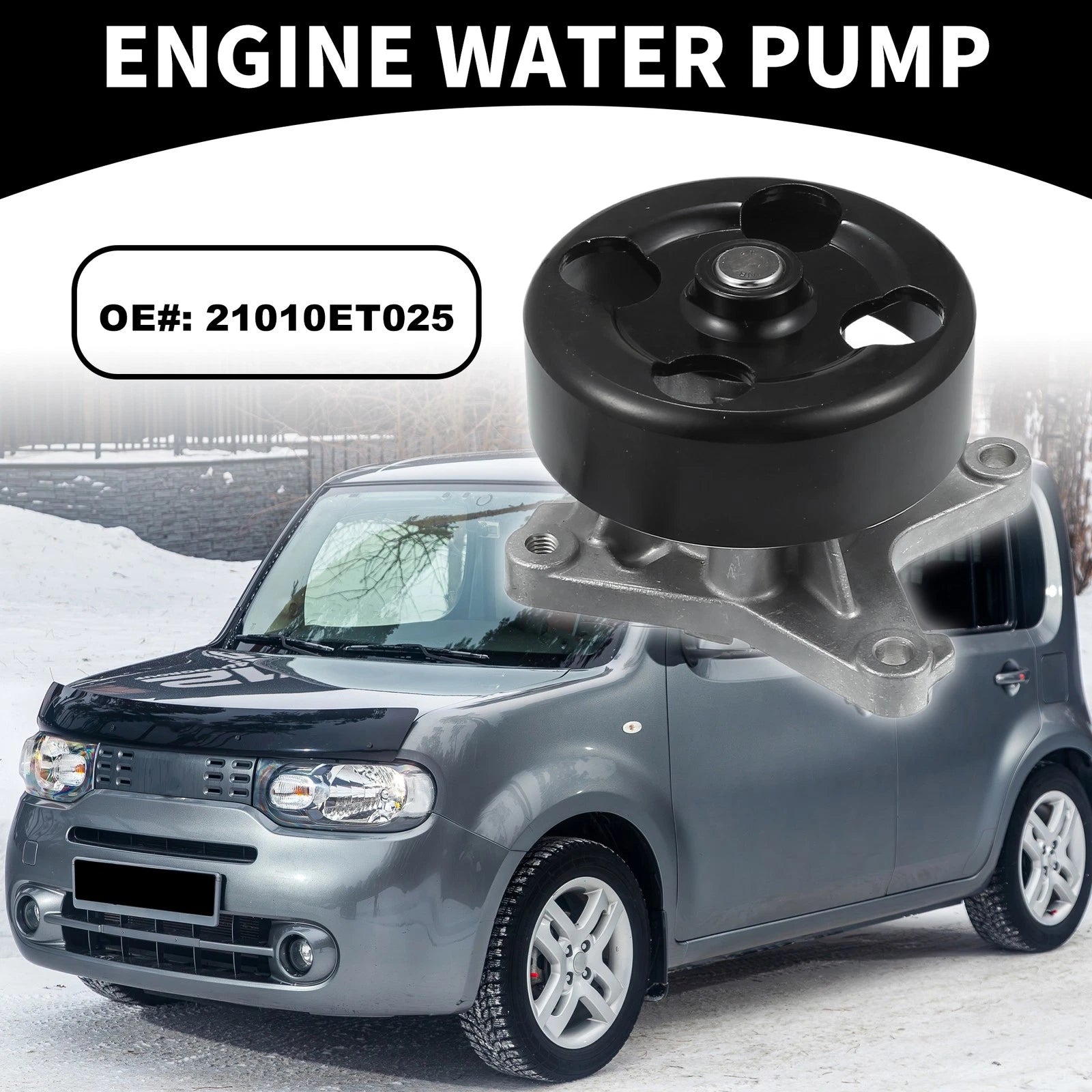 Water Pump with Gasket Kit for Chevrolet City Express (2015–2018)
