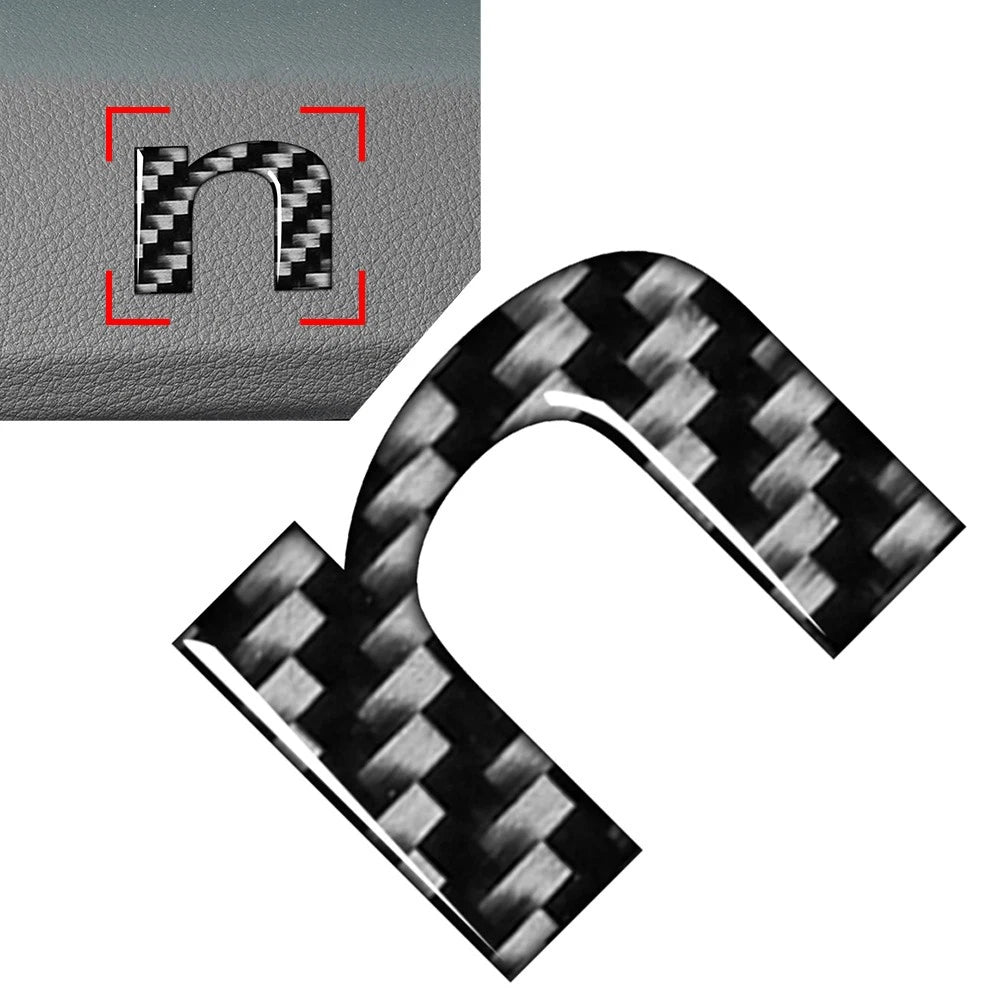 Car Badge Emblem Decals Lowercase Alphabet Stickers for
