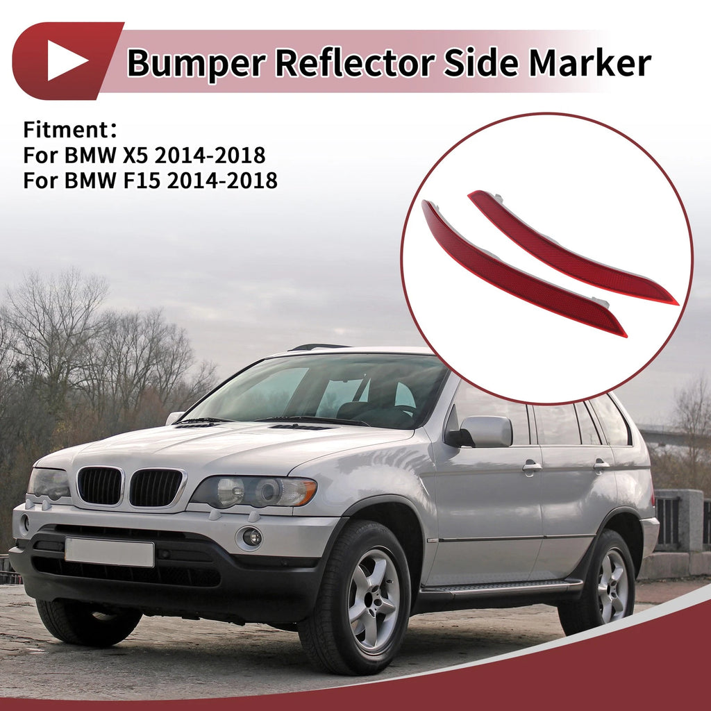 Rear Bumper Reflectors Pair Left Right for BMW X5 (2000–2006)