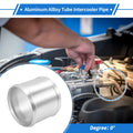 3.5" OD Intercooler Pipe for - Brushed Silver Tone