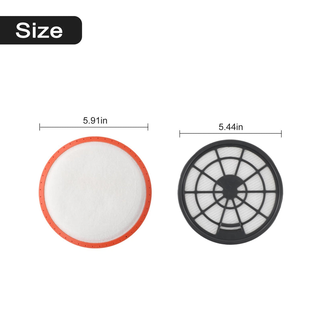 Pre-Motor Filter Set for Cylinder Vacuum (Compatible with )