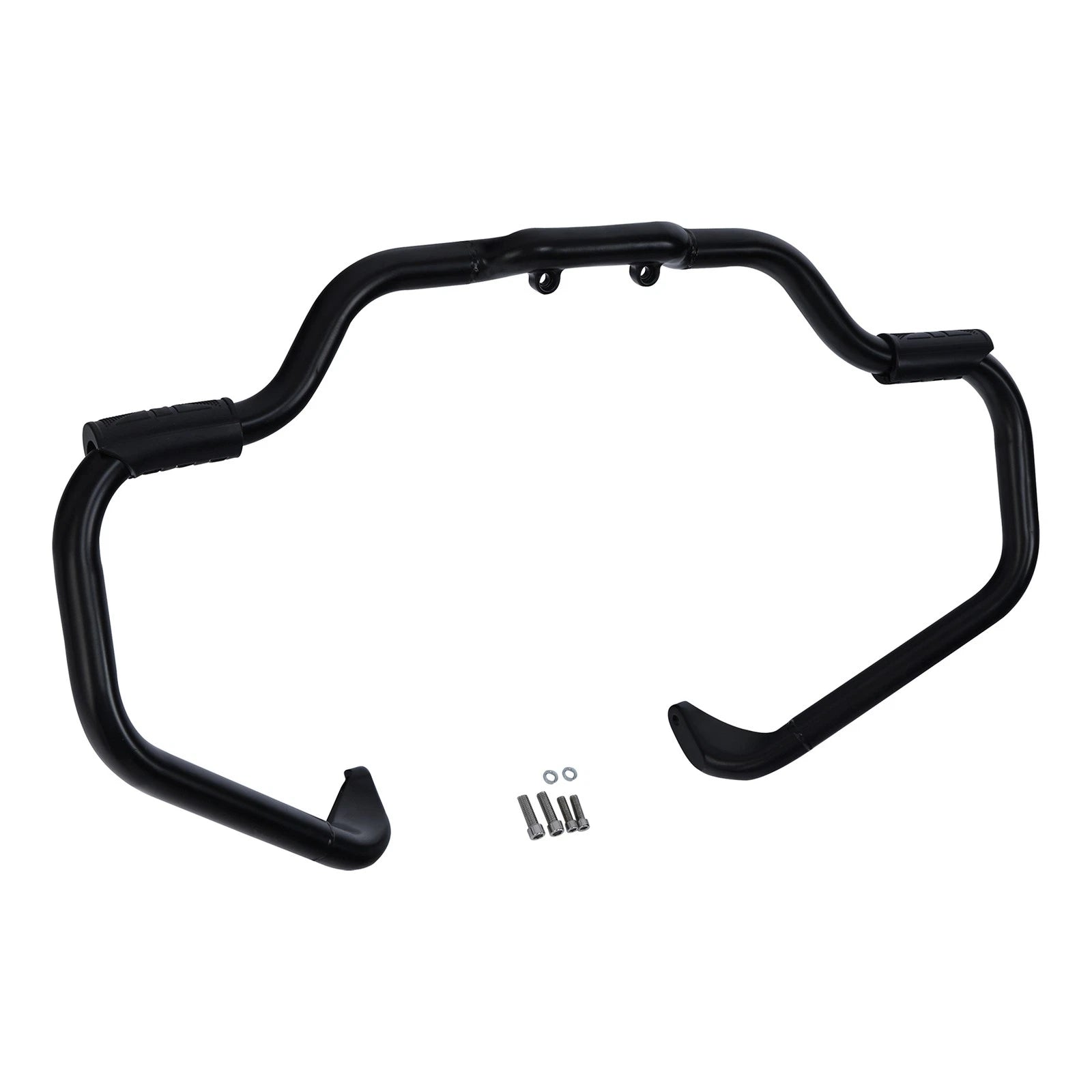 Chrome/Black Mustache Engine Guard Crash Bar for Indian Chieftain (2014–2023)