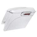 5" Stretched White Hard Saddlebags for Harley Electra Glide (1993–2013)