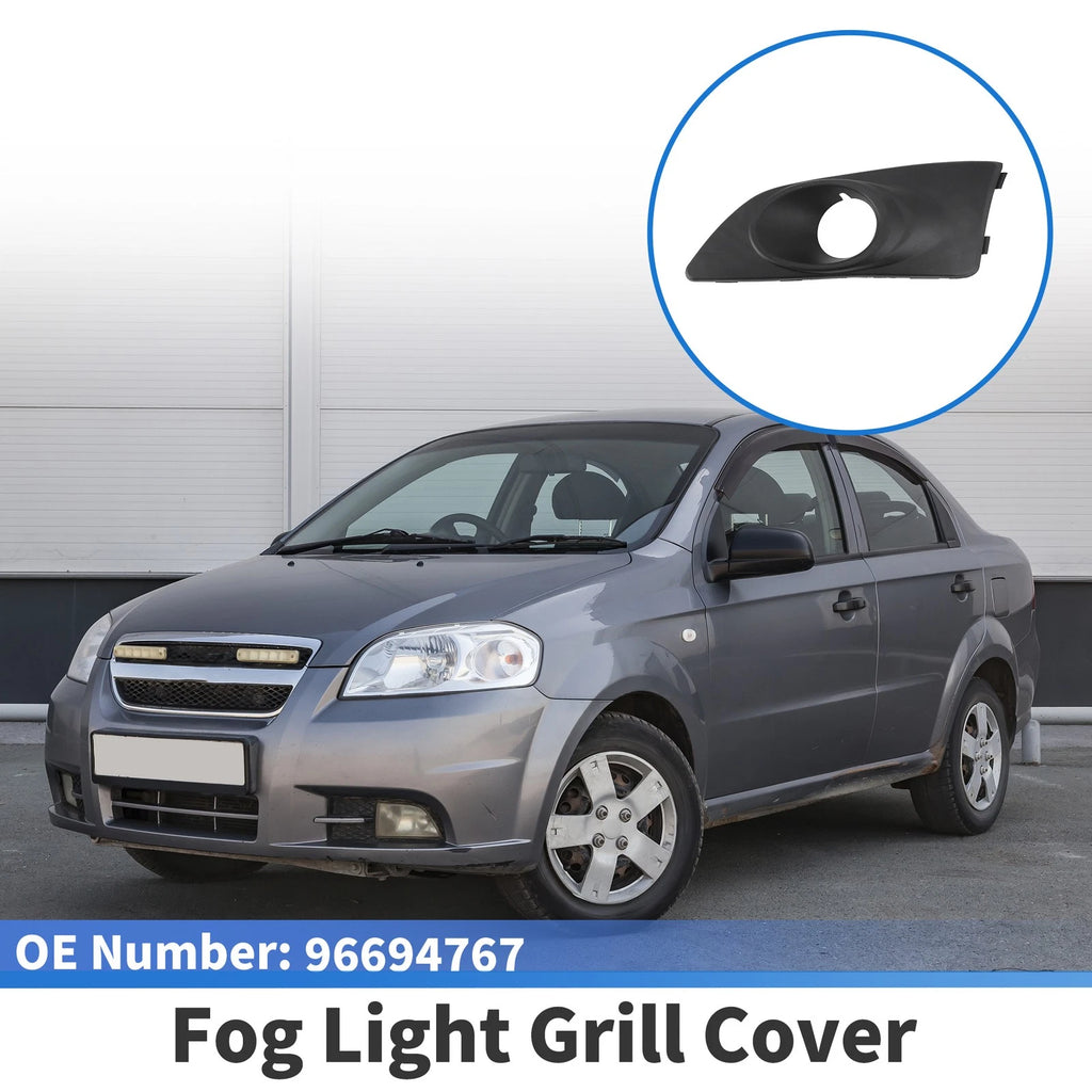1 Pc Front Left Fog Light Grill Replacement for Chevrolet Aveo (2011–2014)