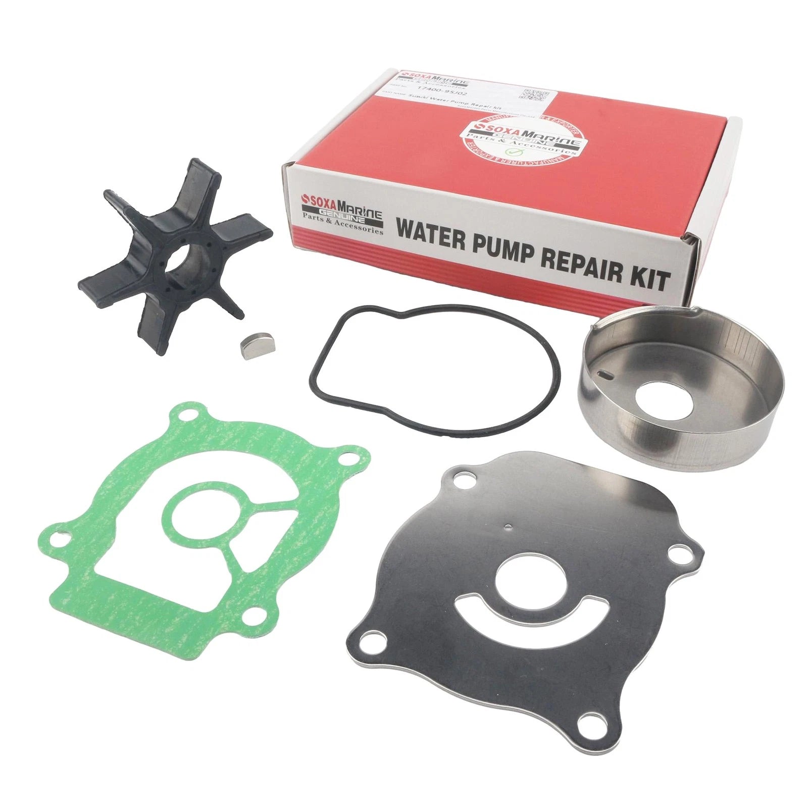 Outboard Water Pump Impeller Repair Kit for Suzuki DF25 25HP (2003–2023)