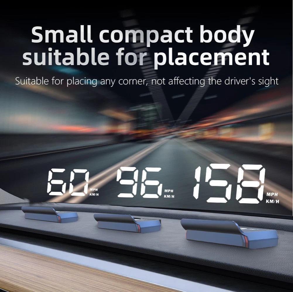 Car Head Up Display Digital HUD GPS Speedometer with High Refresh Rate