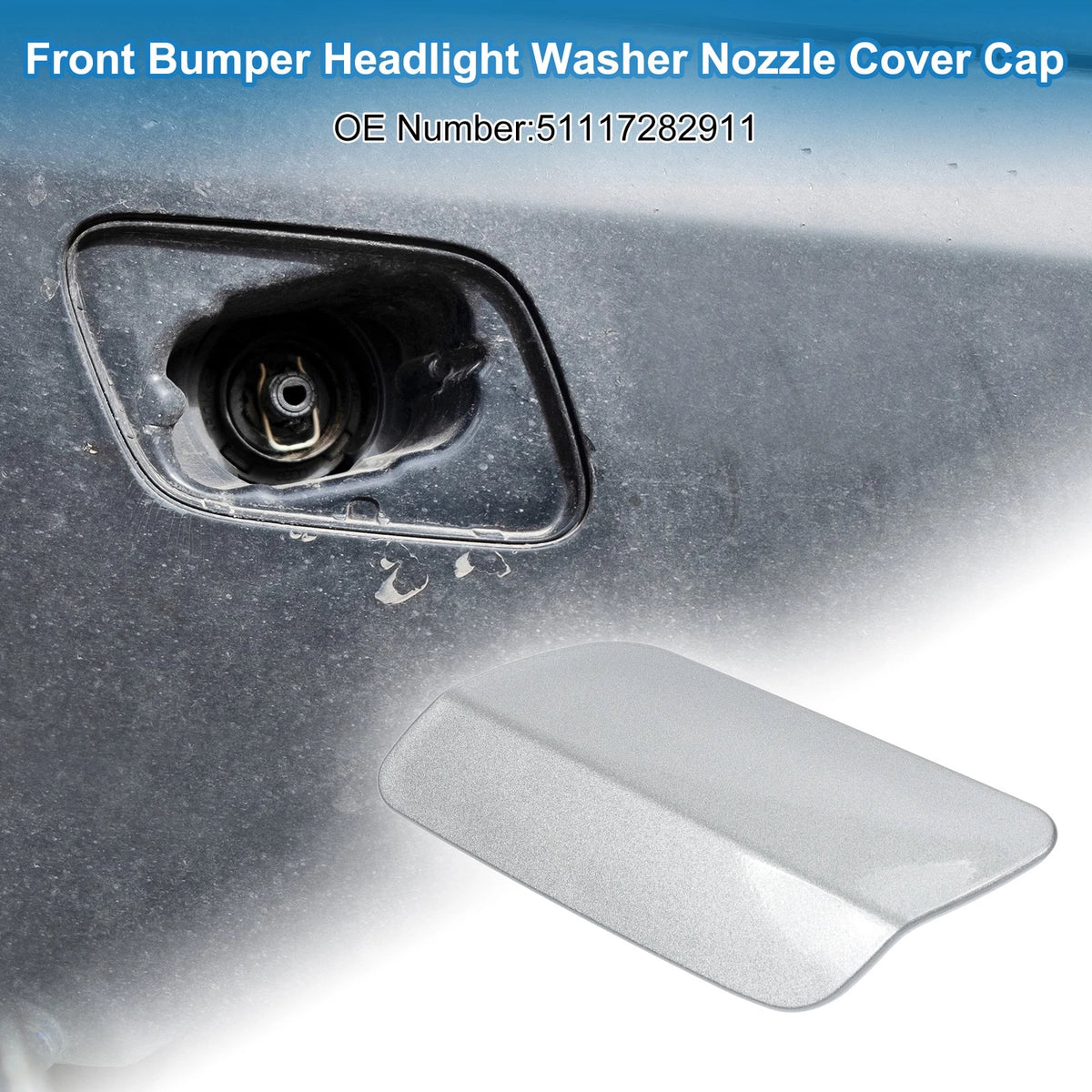 Front Left Headlight Washer Nozzle Cover Cap for BMW 640i xDrive (2017–2019)