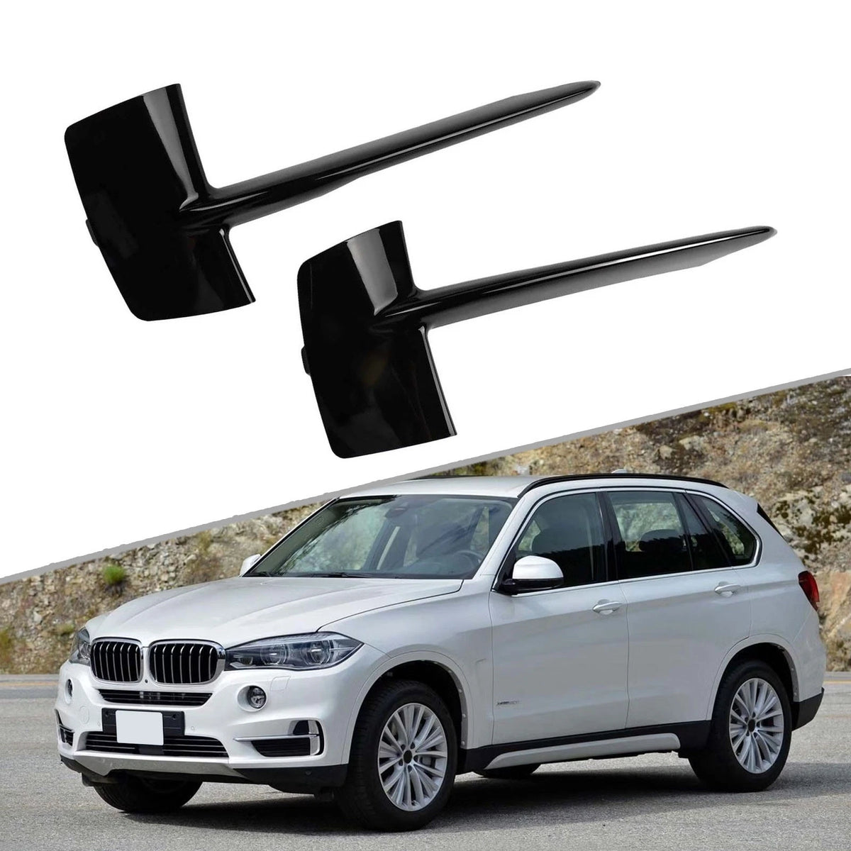 Front Bumper Grill for BMW X5 F15 (2012–2018) OEM Chrome Accents