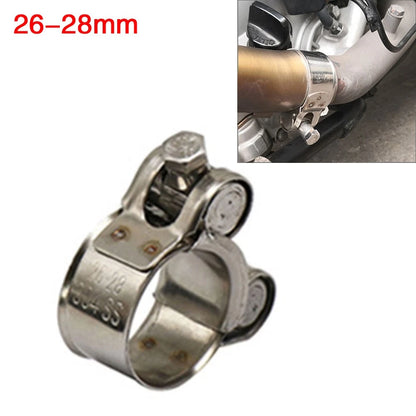 Exhaust Muffler Pipe Clamp for Universal Motorcycles (26-28mm)