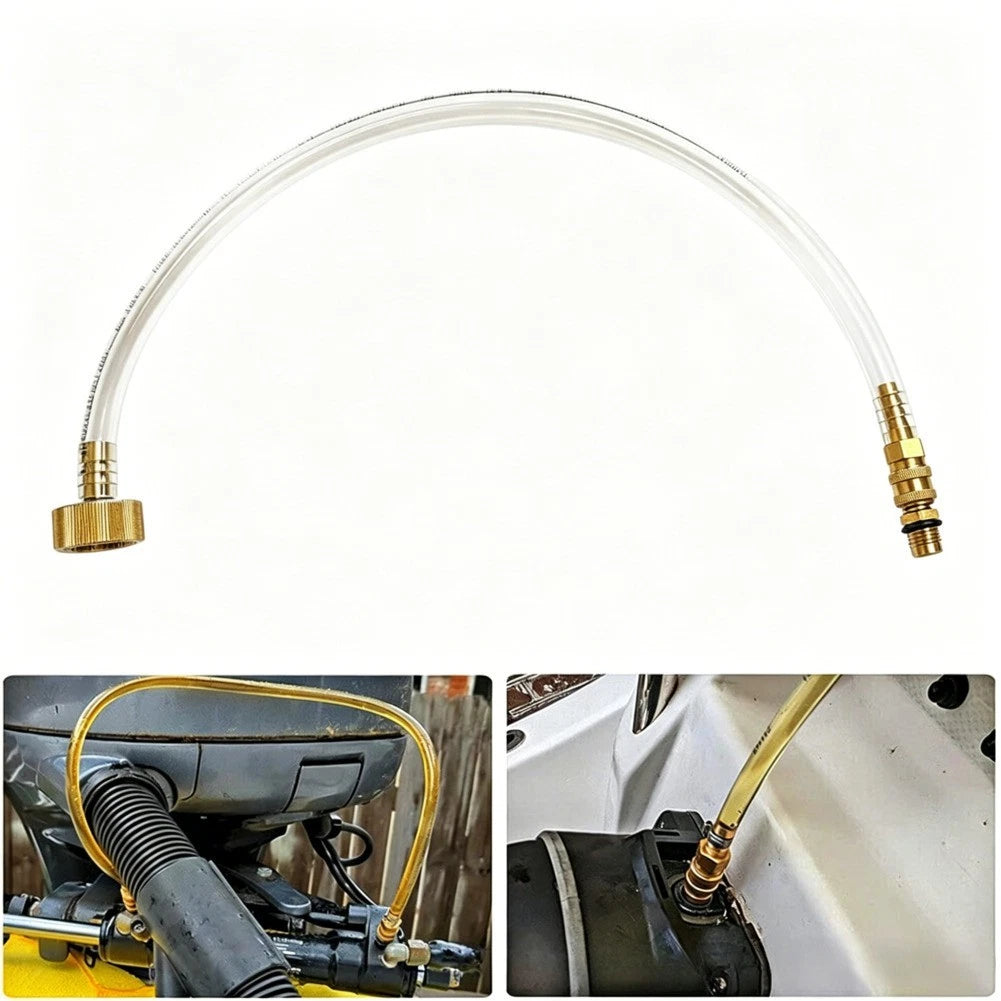 Hydraulic Bleed System Kit for Marine (Plastic Tube, Brass Quick Connect)