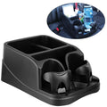 Functional Car Console Organizer with Roomy Compartments and Cup Holders
