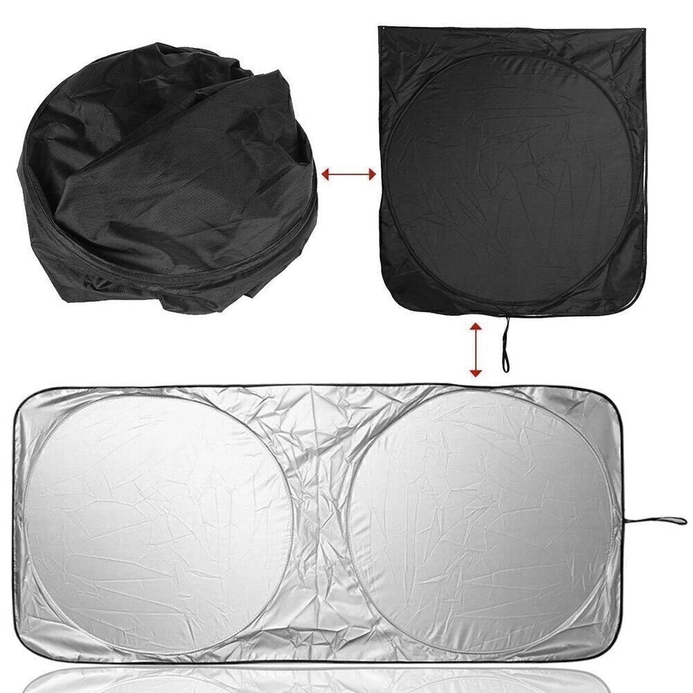 Front Windshield Sun Shade Visor Cover for X-Large Vehicles (1.9 x 0.9M)